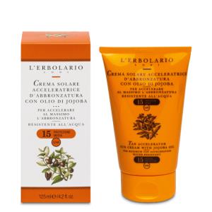 Crema Acceleratrice d Abbronzatura con Olio di Jojoba SPF 15