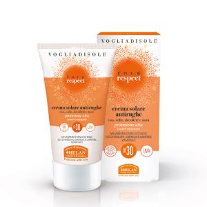 Crema Solare Antirughe viso, collo, décolleté e mani SPF 30