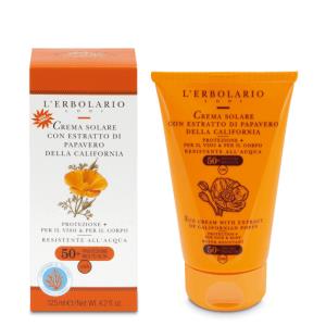 Crema Solare con Estratto di Papavero SPF 50+